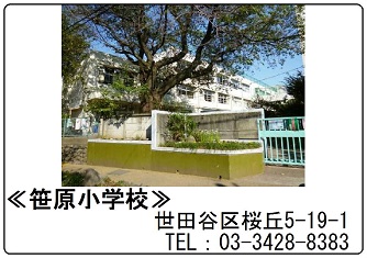 ガーデニエール砧レジデンス 小学校：笹原小学校　531m